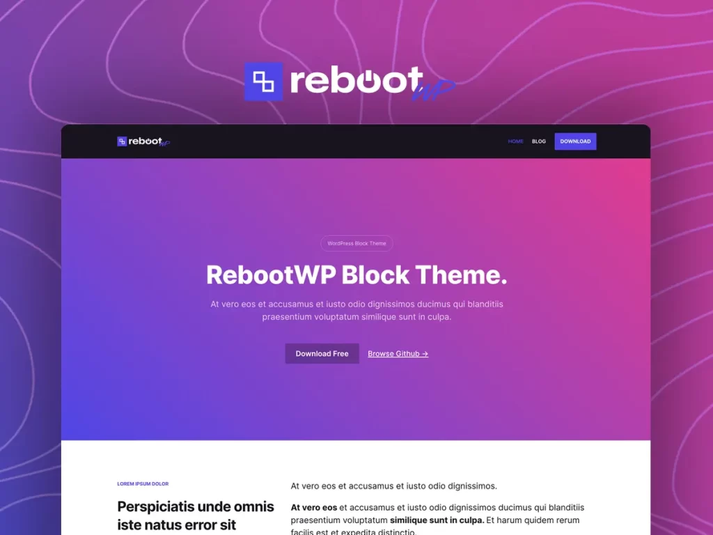 Blog rebootwp